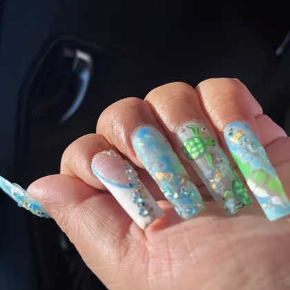 Nail work by a My Nail Connection tech