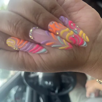 Nail work by a My Nail Connection tech